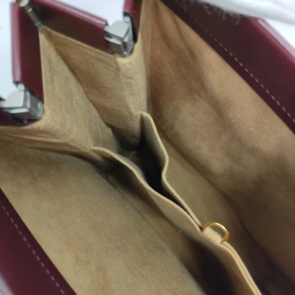 Cartier Hand Bag Bordeaux Leather mon-270-091125 - Picture 13 of 16